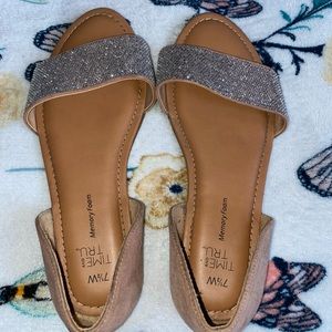 Glitter Slip on Sandals
